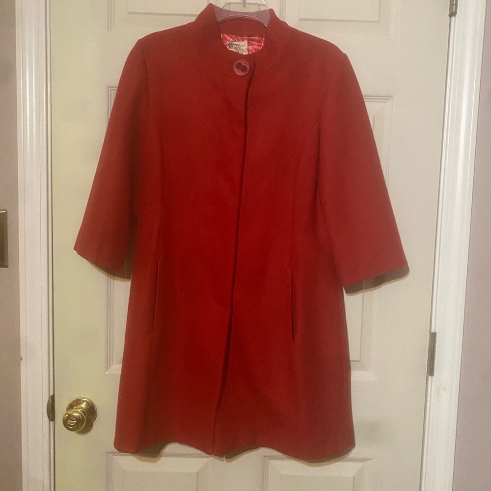 Tulle Vibrant Red Coat